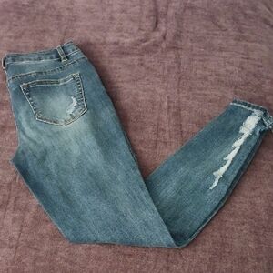 Highway Jeans Women's Distressed Blue Skinny Jeans